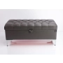 Kufer Pikowany CHESTERFIELD Eko-Skóra Grafit / Model  Q-1 Rozmiary od 50 cm do 200 cm
