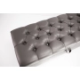 Kufer Pikowany CHESTERFIELD Eko-Skóra Grafit / Model  Q-1 Rozmiary od 50 cm do 200 cm