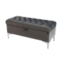 Kufer Pikowany CHESTERFIELD  Szary / Model Q-1 Rozmiary od 50 cm do 200 cm