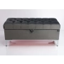 Kufer Pikowany CHESTERFIELD  Szary / Model Q-1 Rozmiary od 50 cm do 200 cm