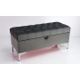 Kufer Pikowany CHESTERFIELD  Szary / Model Q-1 Rozmiary od 50 cm do 200 cm