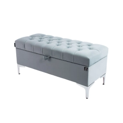 Kufer Pikowany CHESTERFIELD Popiel / Model Q-1 Rozmiary od 50 cm do 200 cm