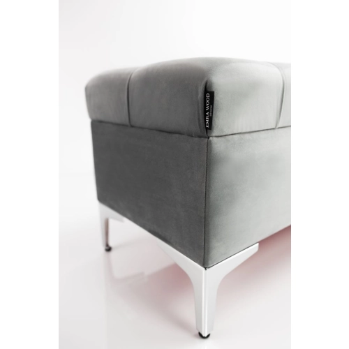 Kufer Pikowany CHESTERFIELD  Popiel  / Model  Q-1 Rozmiary od 50 cm do 200 cm