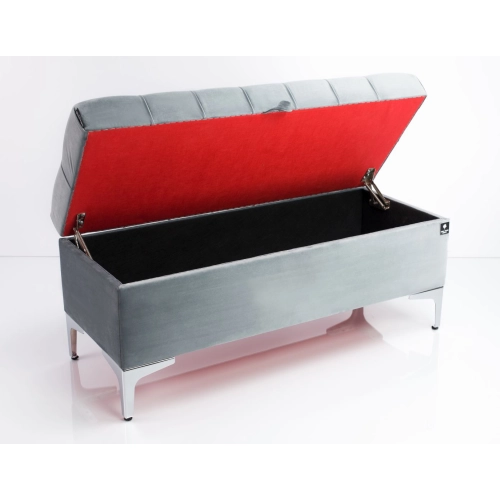 Kufer Pikowany CHESTERFIELD  Popiel  / Model  Q-1 Rozmiary od 50 cm do 200 cm