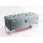 Kufer Pikowany CHESTERFIELD  Popiel  / Model  Q-1 Rozmiary od 50 cm do 200 cm