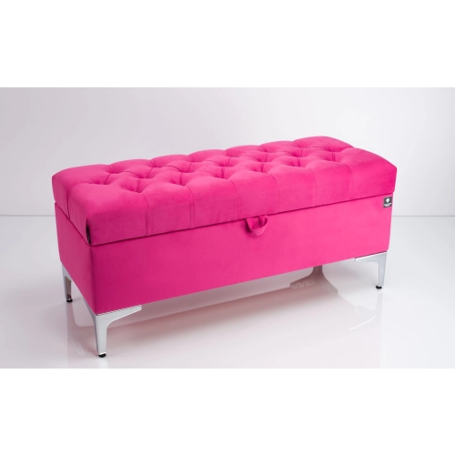 Kufer Pikowany CHESTERFIELD Różowy  / Model Q-1 Rozmiary od 50 cm do 200 cm