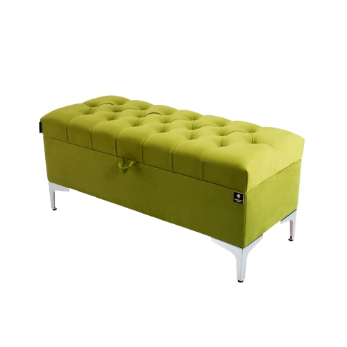Kufer Pikowany CHESTERFIELD Zielony / Model  Q-1 Rozmiary od 50 cm do 200 cm