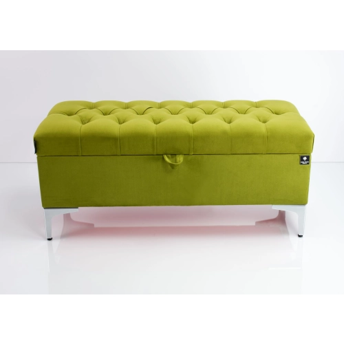 Kufer Pikowany CHESTERFIELD Zielony / Model  Q-1 Rozmiary od 50 cm do 200 cm