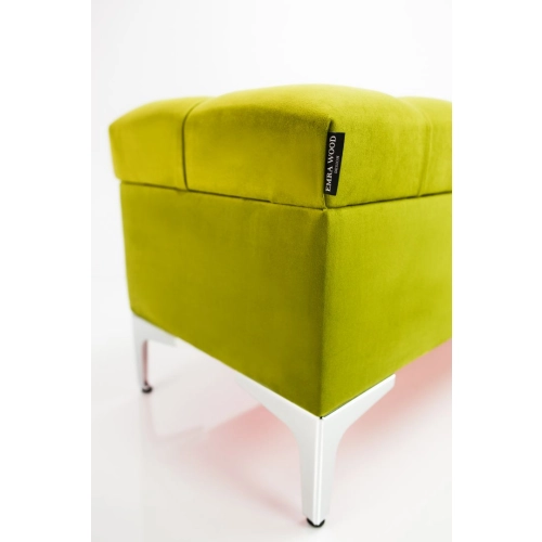 Kufer Pikowany CHESTERFIELD Zielony / Model  Q-1 Rozmiary od 50 cm do 200 cm