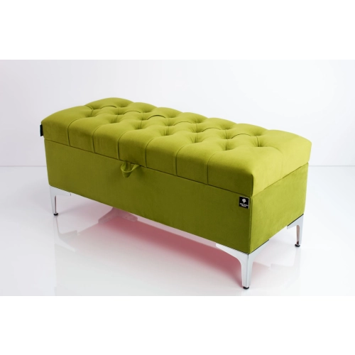 Kufer Pikowany CHESTERFIELD Zielony / Model  Q-1 Rozmiary od 50 cm do 200 cm