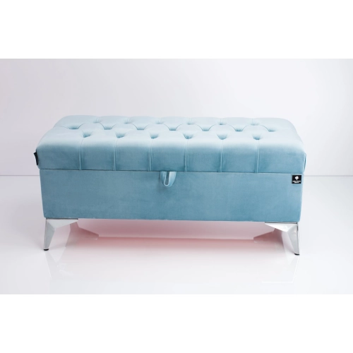 Kufer Pikowany CHESTERFIELD Jasny Błękit / Model  Q-2 Rozmiary od 50 cm do 200 cm