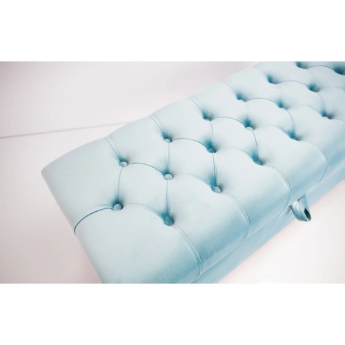 Kufer Pikowany CHESTERFIELD Jasny Błękit / Model  Q-2 Rozmiary od 50 cm do 200 cm