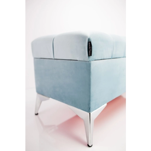 Kufer Pikowany CHESTERFIELD Jasny Błękit / Model  Q-2 Rozmiary od 50 cm do 200 cm