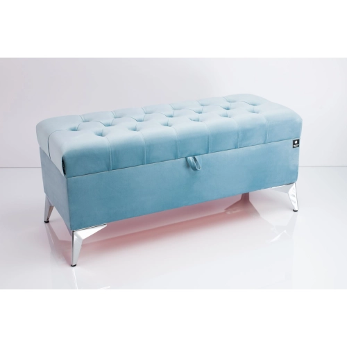 Kufer Pikowany CHESTERFIELD Jasny Błękit / Model  Q-2 Rozmiary od 50 cm do 200 cm