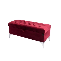 Kufer Pikowany CHESTERFIELD  Bordo / Model  Q-2 Rozmiary od 50 cm do 200 cm