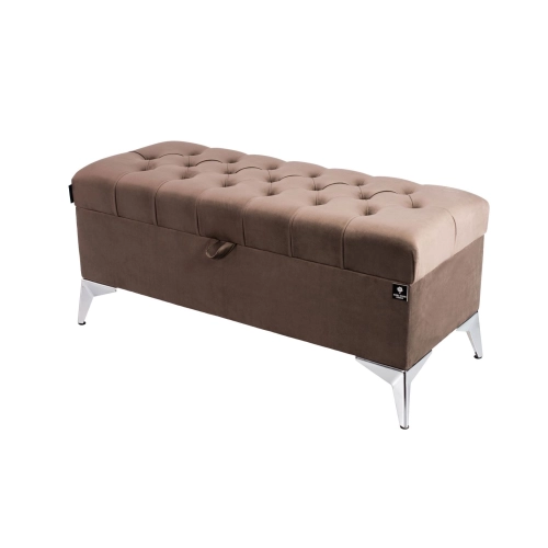 Kufer Pikowany CHESTERFIELD Brąz / Model  Q-2 Rozmiary od 50 cm do 200 cm
