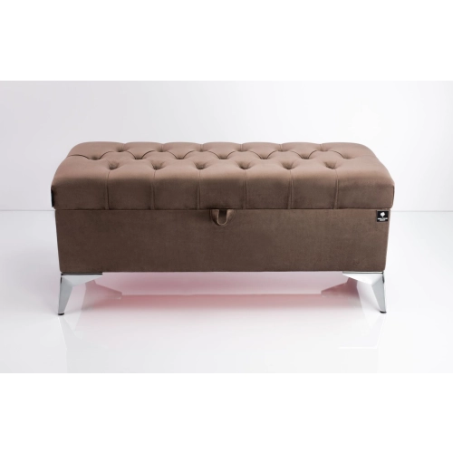 Kufer Pikowany CHESTERFIELD Brąz / Model  Q-2 Rozmiary od 50 cm do 200 cm