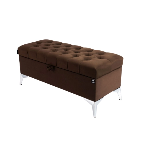 Kufer Pikowany CHESTERFIELD Brąz / Model Q-2 Rozmiary od 50 cm do 200 cm