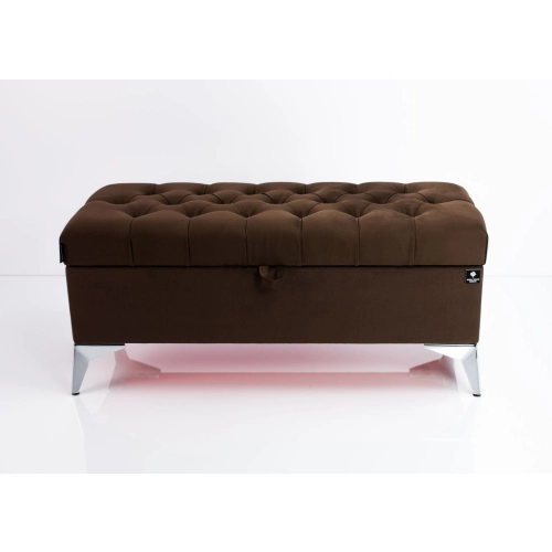 Kufer Pikowany CHESTERFIELD Brąz / Model Q-2 Rozmiary od 50 cm do 200 cm