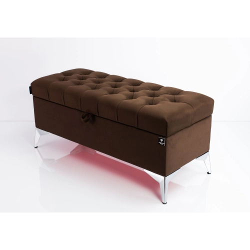 Kufer Pikowany CHESTERFIELD Brąz / Model Q-2 Rozmiary od 50 cm do 200 cm