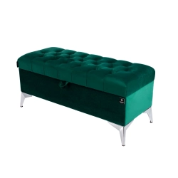 Kufer Pikowany CHESTERFIELD  Butelkowa Zieleń / Model  Q-2 Rozmiary od 50 cm do 200 cm