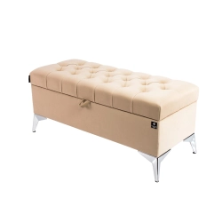 Kufer Pikowany CHESTERFIELD  Cappuccino / Model  Q-2 Rozmiary od 50 cm do 200 cm