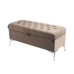 Kufer Pikowany CHESTERFIELD Ciemny Beż / Model  Q-2 Rozmiary od 50 cm do 200 cm