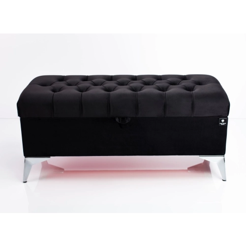 Kufer Pikowany CHESTERFIELD Czarny / Model Q-2 Rozmiary od 50 cm do 200 cm