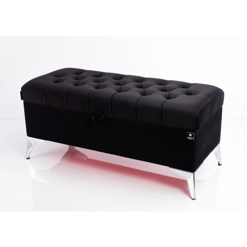 Kufer Pikowany CHESTERFIELD Czarny / Model Q-2 Rozmiary od 50 cm do 200 cm