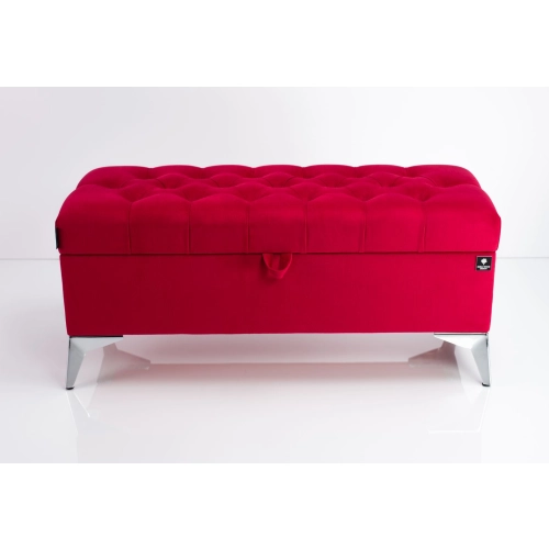 Kufer Pikowany CHESTERFIELD Czerwony / Model Q-2 Rozmiary od 50 cm do 200 cm