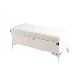 Kufer Pikowany CHESTERFIELD  Ecru / Model  Q-2 Rozmiary od 50 cm do 200 cm