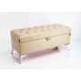 Kufer Pikowany CHESTERFIELD Eko-Skóra Beż / Model Q-2 Rozmiary od 50 cm do 200 cm