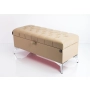 Kufer Pikowany CHESTERFIELD Eko-Skóra Beż / Model Q-2 Rozmiary od 50 cm do 200 cm