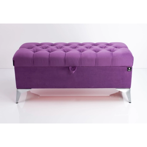 Kufer Pikowany CHESTERFIELD Fioletowy  / Model Q-2  Rozmiary od 50 cm do 200 cm