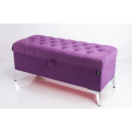 Kufer Pikowany CHESTERFIELD Fioletowy  / Model Q-2  Rozmiary od 50 cm do 200 cm