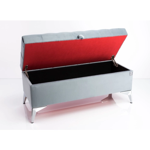 Kufer Pikowany CHESTERFIELD  Popiel  / Model Q - 2 Rozmiary od 50 cm do 200 cm