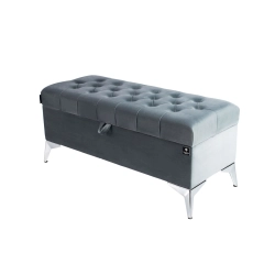 Kufer Pikowany CHESTERFIELD Popiel / Model  Q-2 Rozmiary od 50 cm do 200 cm
