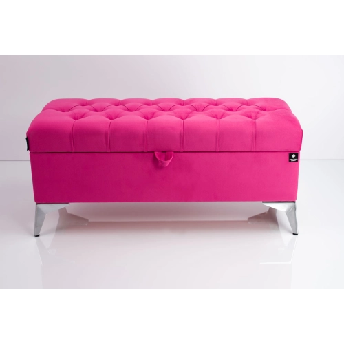 Kufer Pikowany CHESTERFIELD Różowy / Model Q-2 Rozmiary od 50 cm do 200 cm