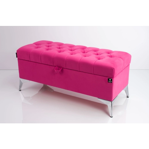 Kufer Pikowany CHESTERFIELD Różowy / Model Q-2 Rozmiary od 50 cm do 200 cm