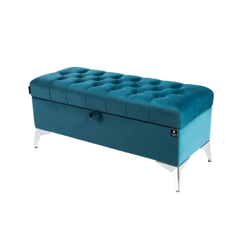 Kufer Pikowany CHESTERFIELD Turkus / Model  Q-2 Rozmiary od 50 cm do 200 cm