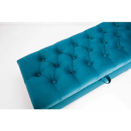 Kufer Pikowany CHESTERFIELD Turkus / Model  Q-2 Rozmiary od 50 cm do 200 cm