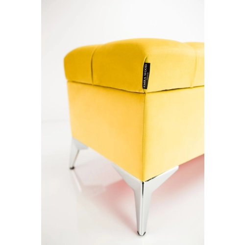 Kufer Pikowany CHESTERFIELD Żółcień Cytrynowa / Model Q-2 Rozmiary od 50 cm do 200 cm