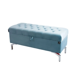 Kufer Pikowany CHESTERFIELD Jasny Błękit / Model Q-3 Rozmiary od 50 cm do 200 cm
