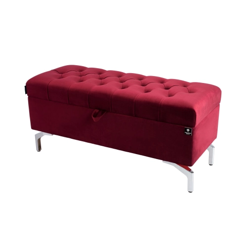 Kufer Pikowany CHESTERFIELD Bordo / Model  Q-3 Rozmiary od 50 cm do 200 cm