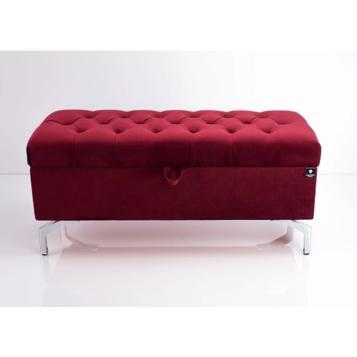 Kufer Pikowany CHESTERFIELD Bordo / Model  Q-3 Rozmiary od 50 cm do 200 cm