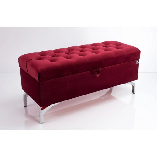 Kufer Pikowany CHESTERFIELD Bordo / Model  Q-3 Rozmiary od 50 cm do 200 cm