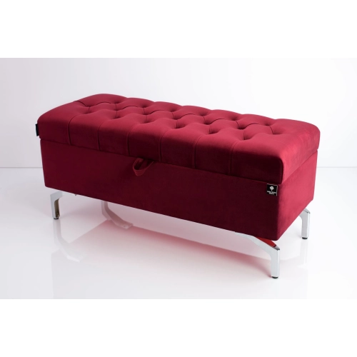 Kufer Pikowany CHESTERFIELD Bordo / Model  Q-3 Rozmiary od 50 cm do 200 cm