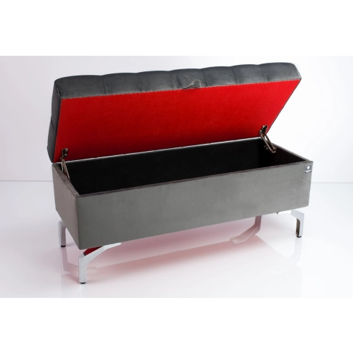 Kufer Pikowany CHESTERFIELD Grafit / Model Q-3 Rozmiary od 50 cm do 200 cm