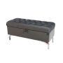Kufer Pikowany CHESTERFIELD Grafit / Model Q-3 Rozmiary od 50 cm do 200 cm
