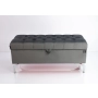 Kufer Pikowany CHESTERFIELD Grafit / Model Q-3 Rozmiary od 50 cm do 200 cm